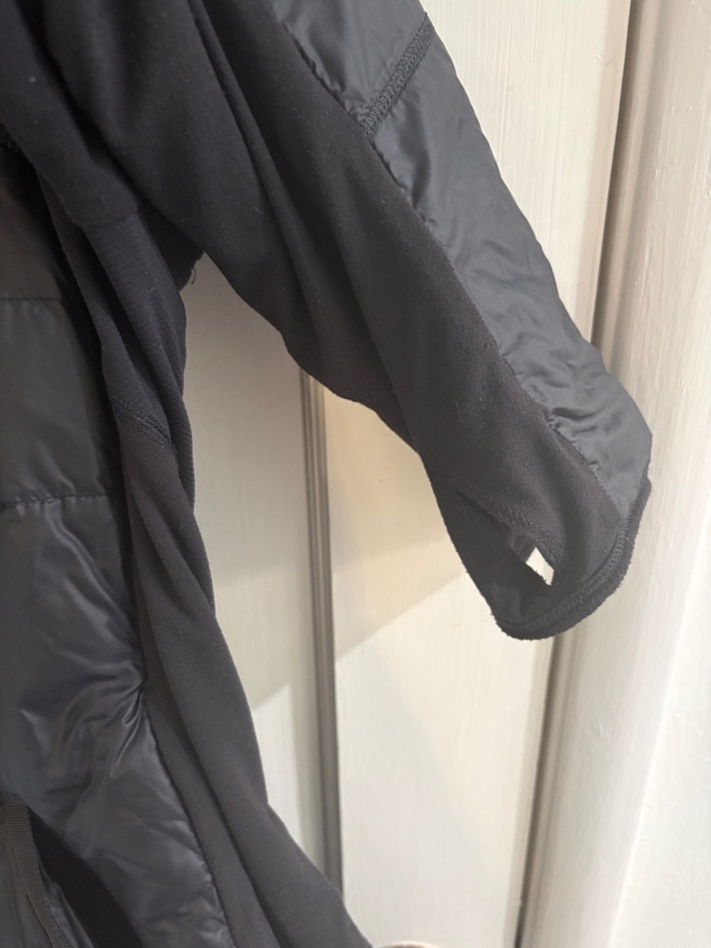 Lululemon What The Fluff Puffer Jacket Women 10 Black Goose Down Fill Quilted - Picture 4 of 7